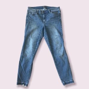 Mid Rise Skinny Harper Ankle Jean- Abercrombie and Fitch